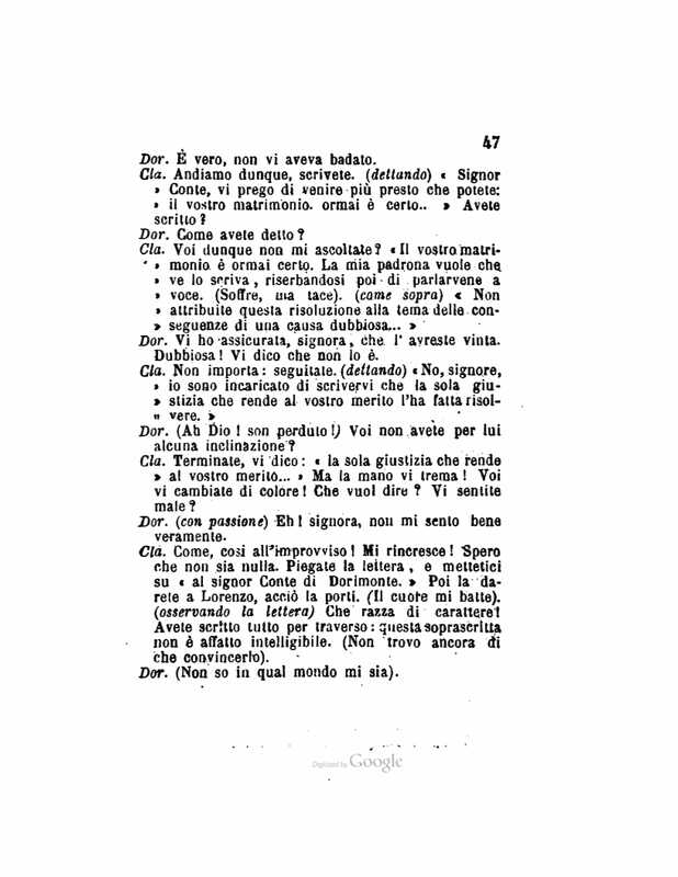 1872 : Le false confidenze