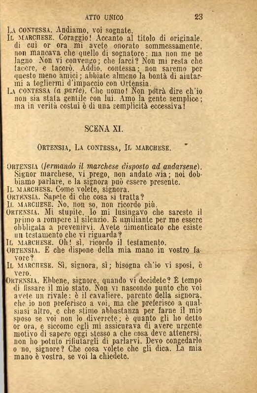 1907 : Il legato (Felicina Sacchetti Parvis)