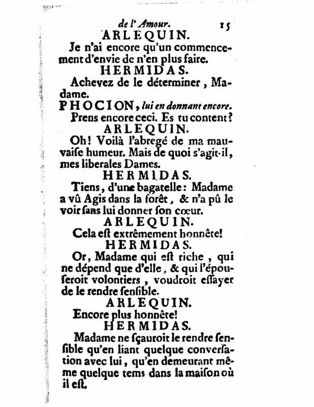1732 : Le triomphe de l’amour