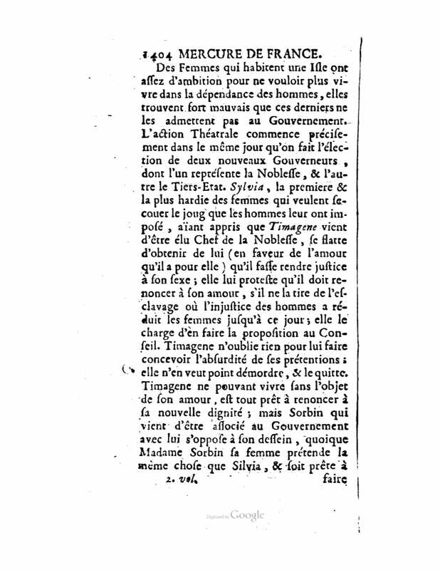 1729 : La nouvelle colonie