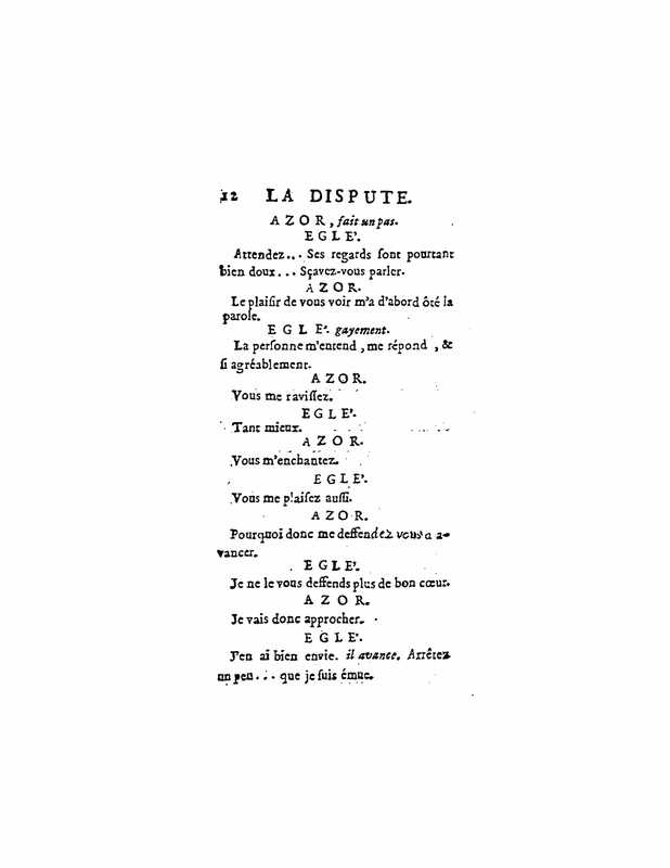1747 : La dispute