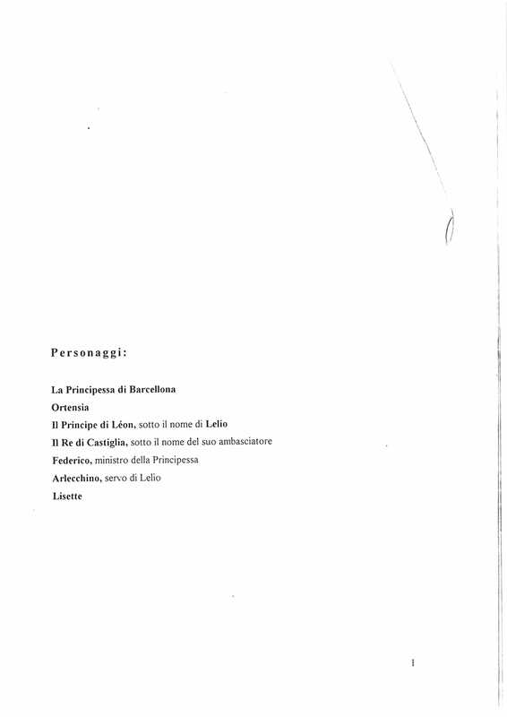 1997 : Il principe travestito (Cristina Pezzoli)