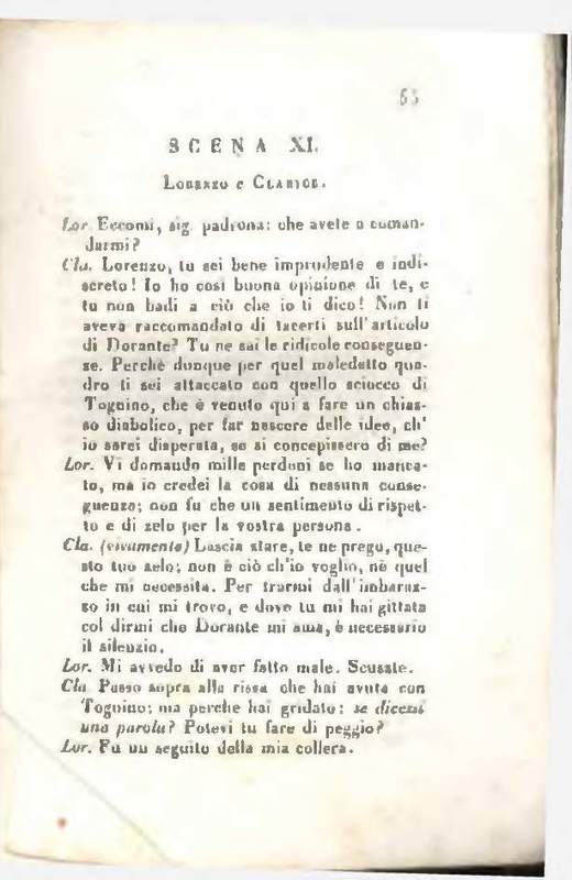 1829 : Le false confidenze [Salvatore Fabbrichesi, 1816]