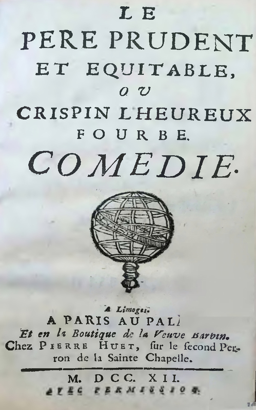 1712 : Le père prudent et équitable (frontispice)