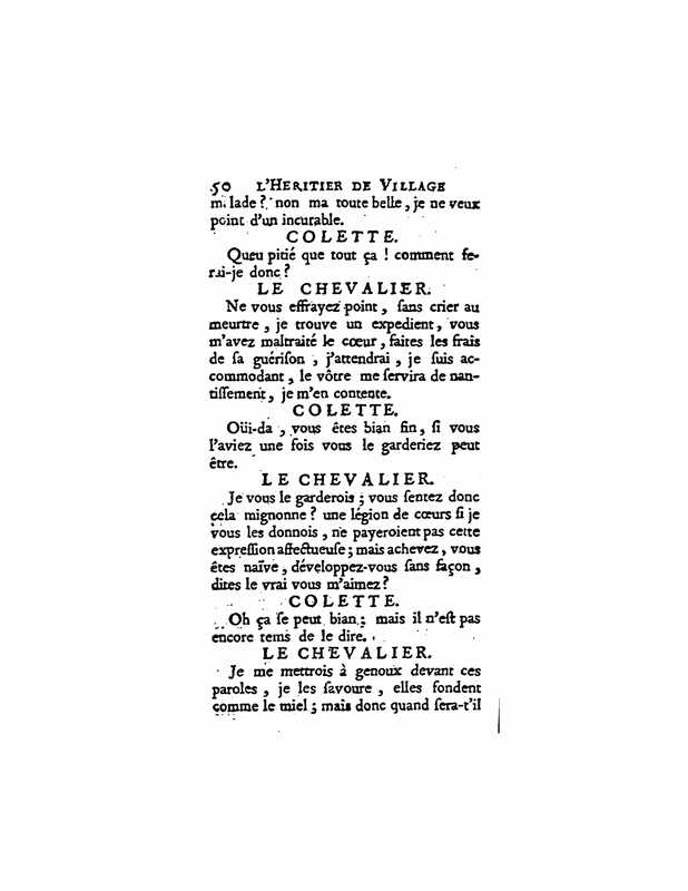 1729 : L’héritier de village
