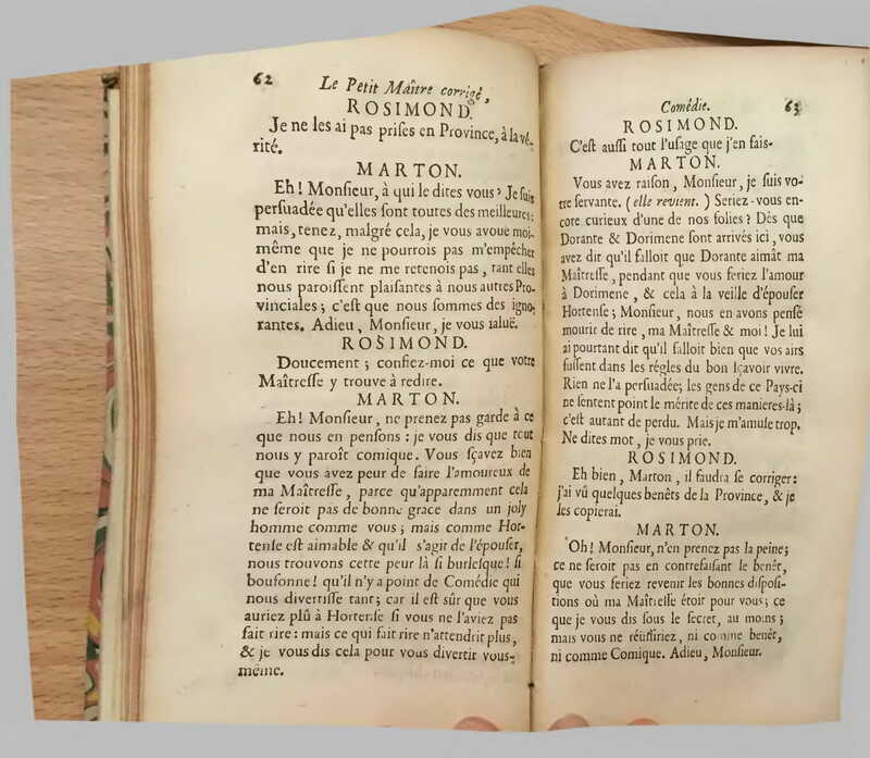 1739 : Le petit-maître corrigé