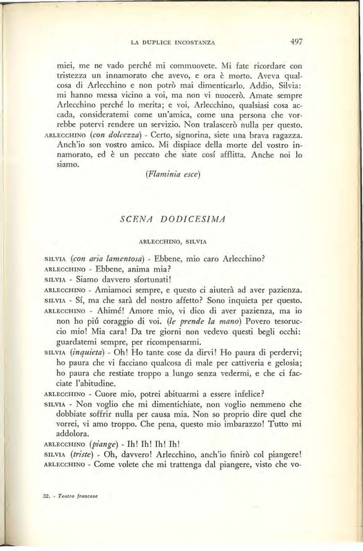 1959 : La duplice incostanza (Marcello Spaziani)