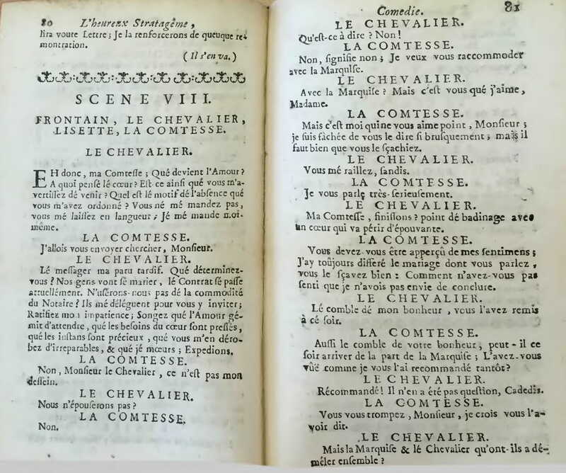 1733 : L’heureux stratagème