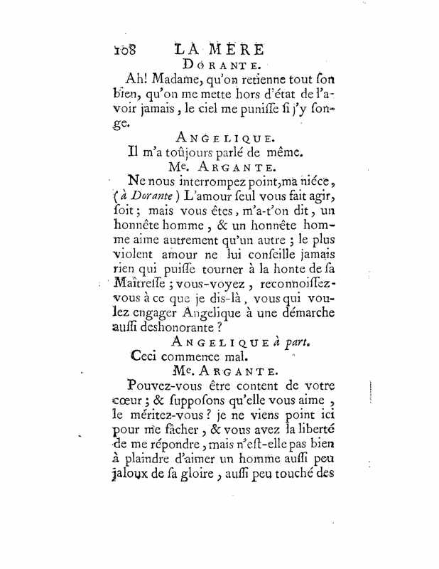 1735 : La mère confidente