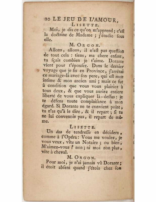 1730 : Le jeu de l’amour et du hasard