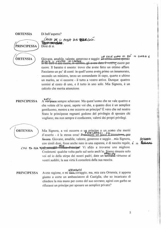 1997 : Il principe travestito (Cristina Pezzoli)