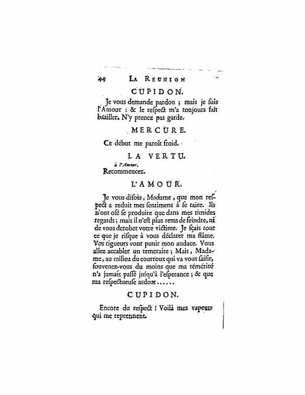 1732 : La réunion des amours