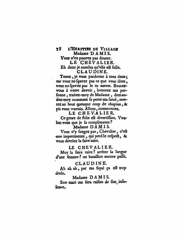 1729 : L’héritier de village