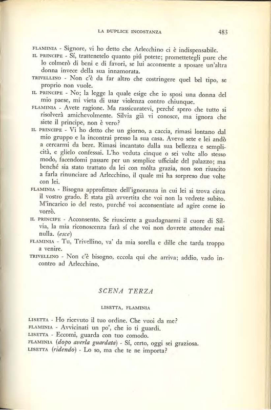 1959 : La duplice incostanza (Marcello Spaziani)