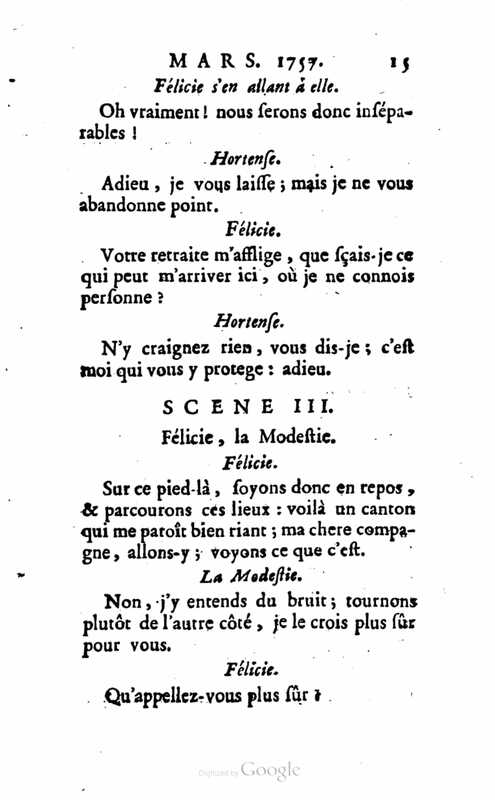 1757 : Félicie