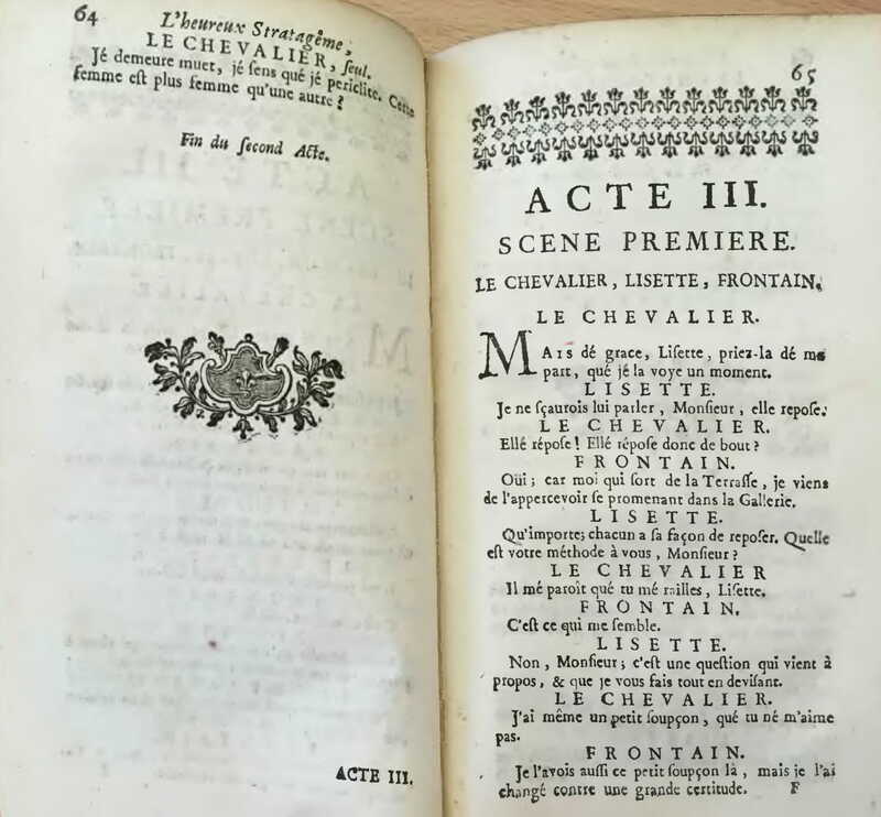 1733 : L’heureux stratagème