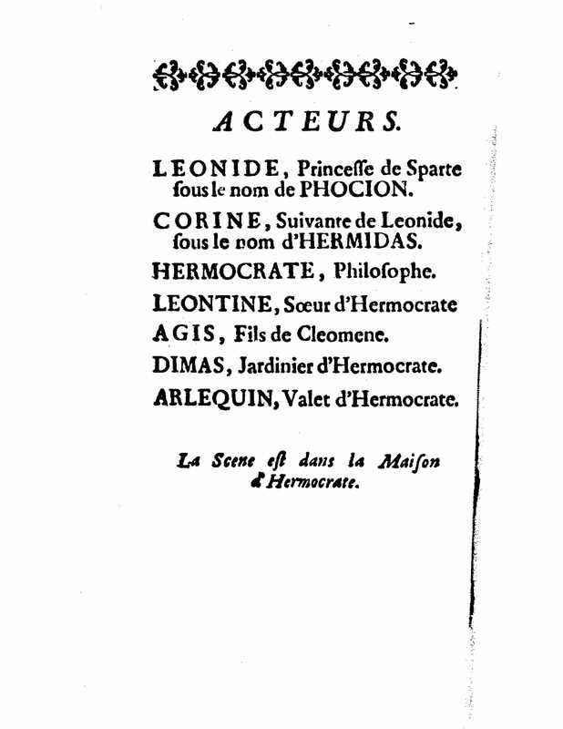 1732 : Le triomphe de l’amour
