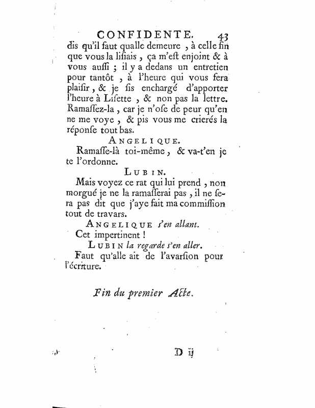 1735 : La mère confidente