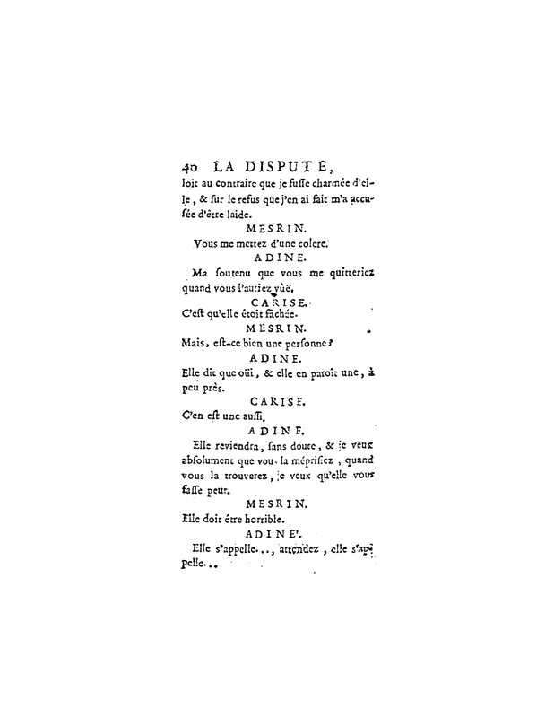 1747 : La dispute