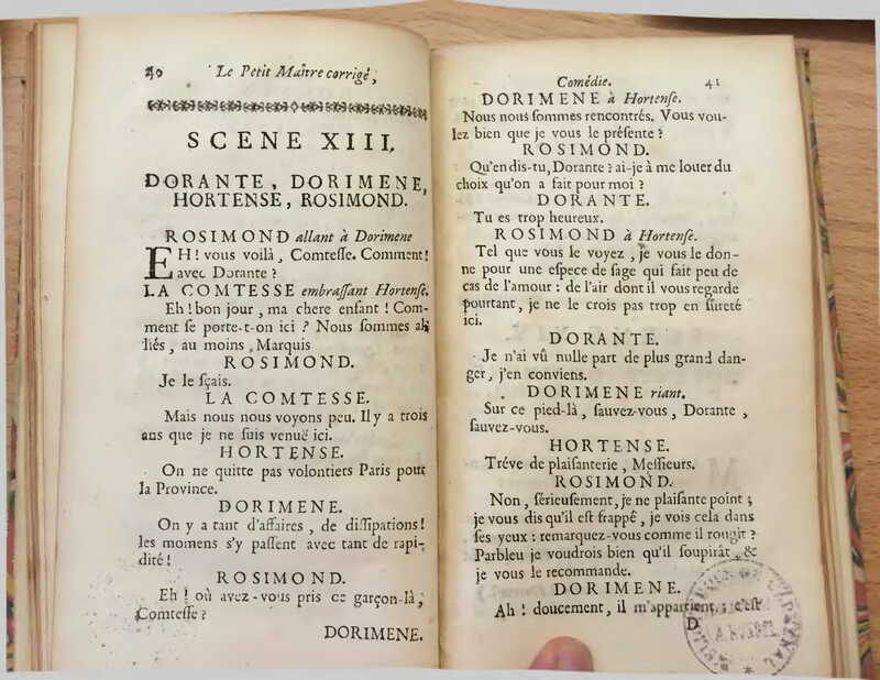 1739 : Le petit-maître corrigé