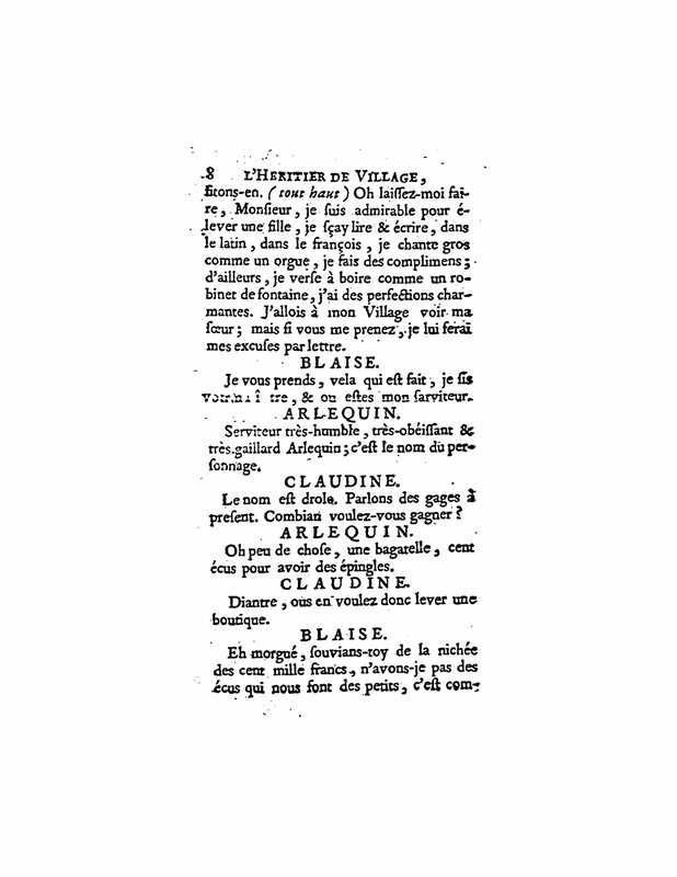 1729 : L’héritier de village
