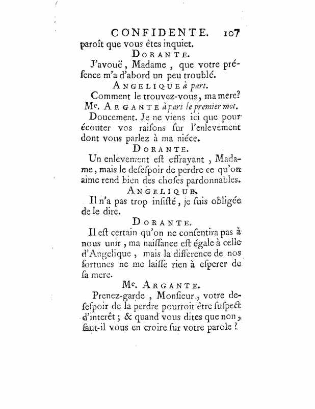1735 : La mère confidente