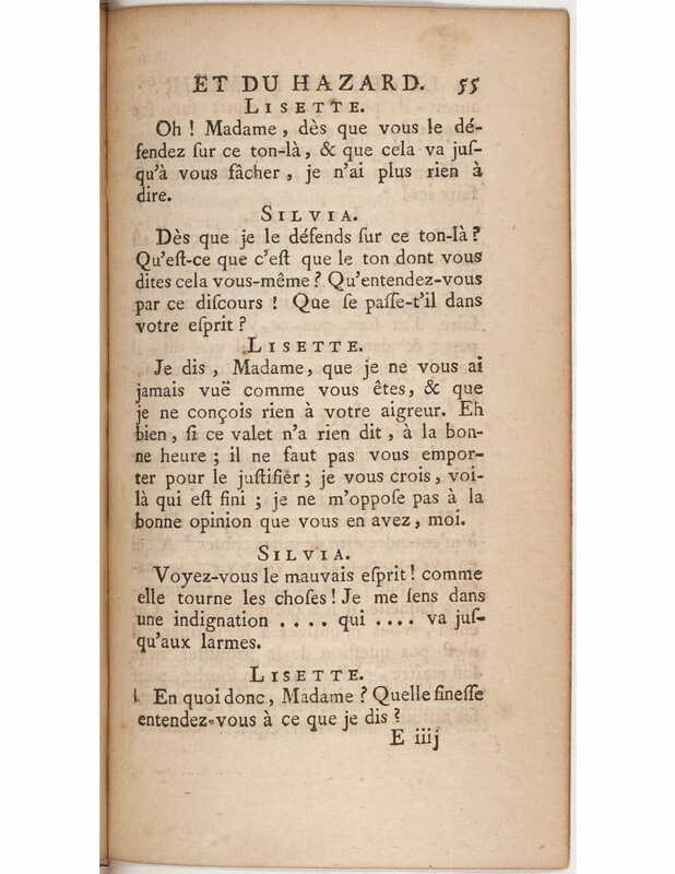 1730 : Le jeu de l’amour et du hasard
