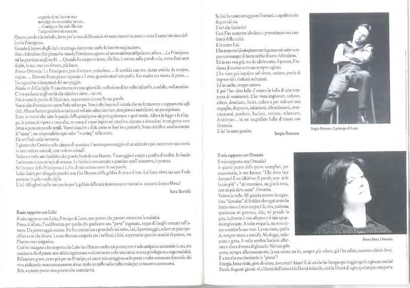 1997 : Il principe travestito (Programme)