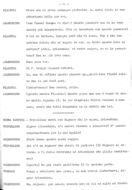 1978 : La doppia incostanza (Andrée Ruth Shammah) script