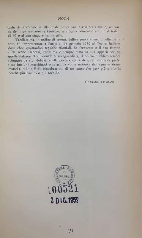 1952 : Il gioco dell’amore e del caso (Corrado Tumiati)