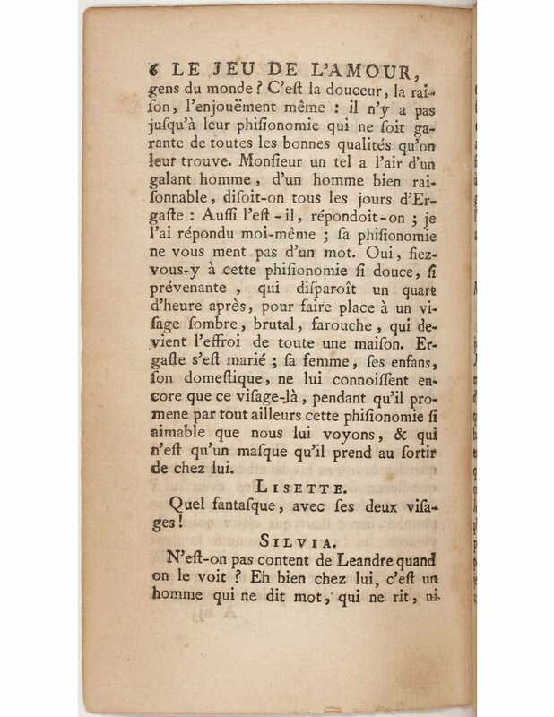 1730 : Le jeu de l’amour et du hasard