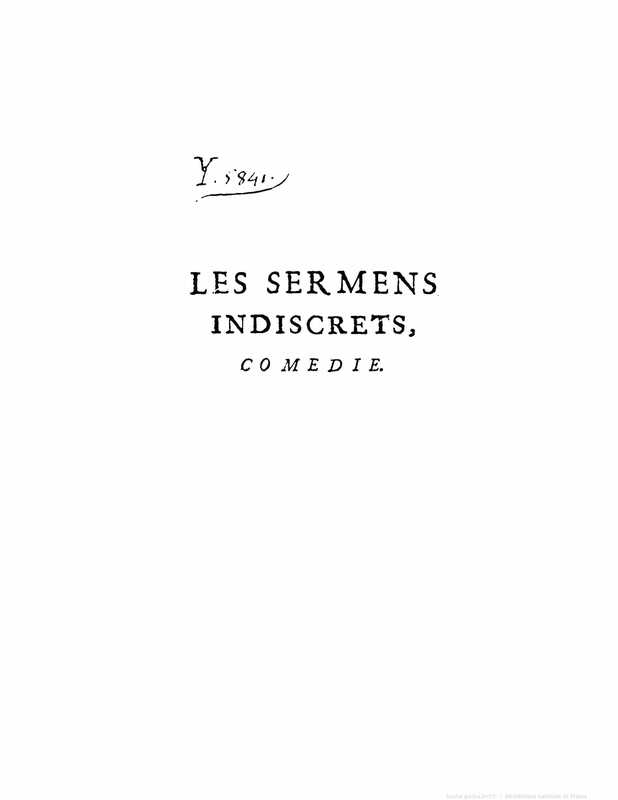 1732 : Les serments indiscrets
