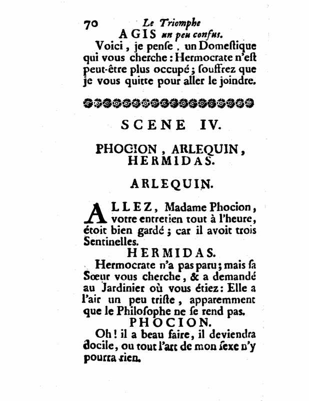 1732 : Le triomphe de l’amour