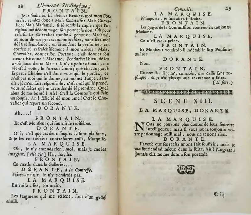 1733 : L’heureux stratagème