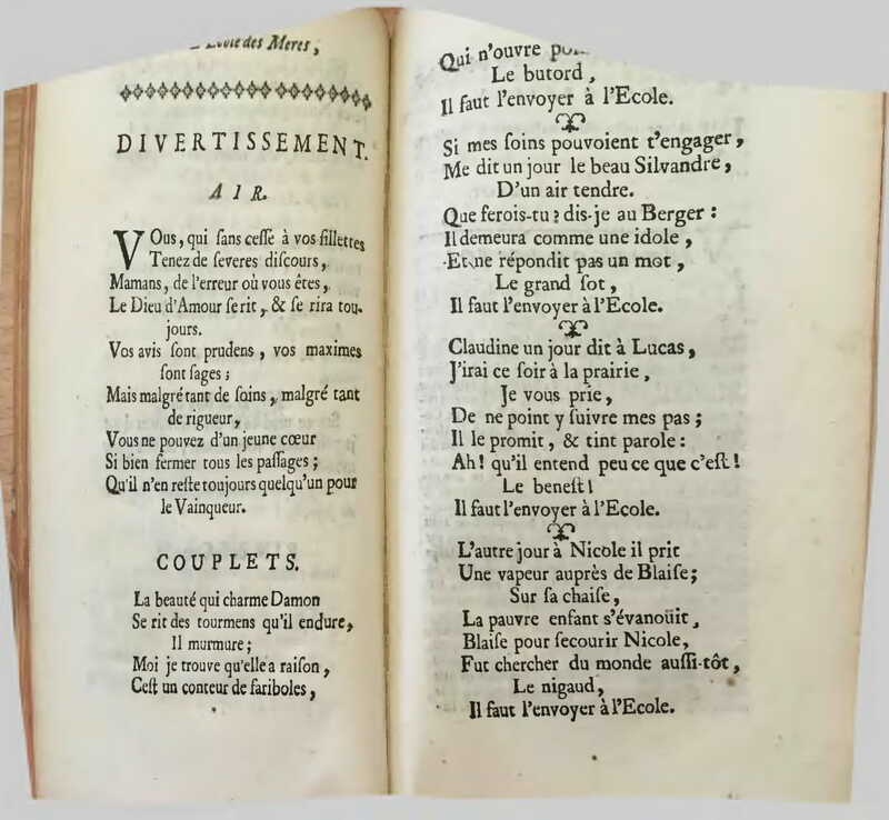 1732 : L’école des mères