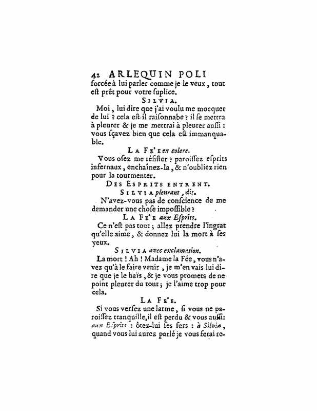1723 : Arlequin poli par l’amour