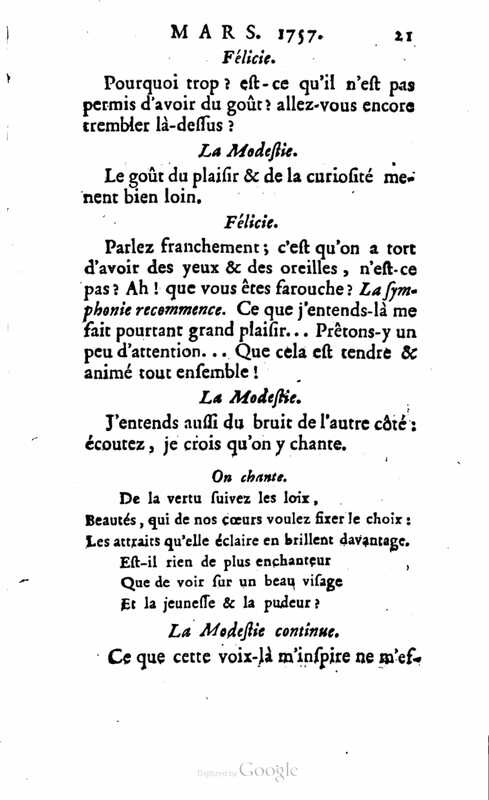 1757 : Félicie