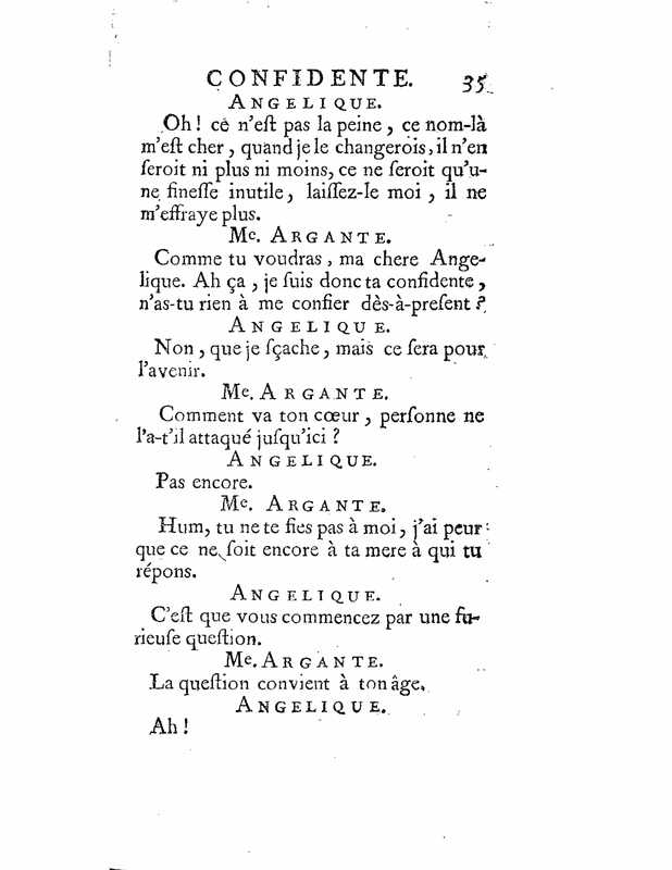 1735 : La mère confidente