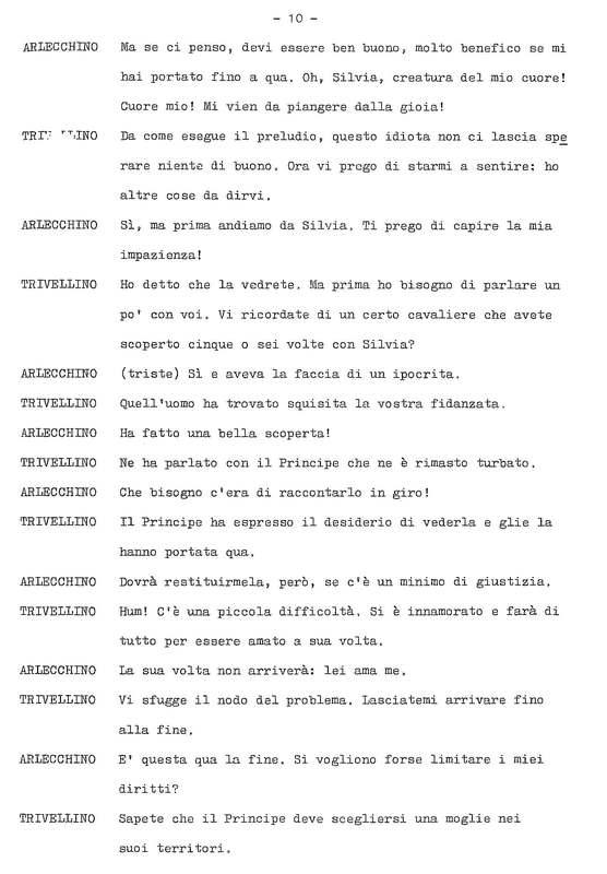 1978 : La doppia incostanza (Andrée Ruth Shammah) script