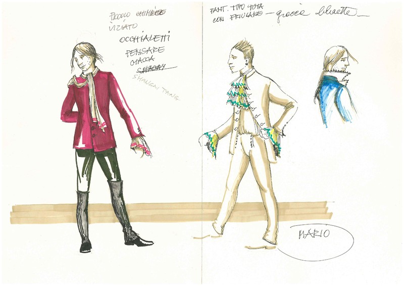 2012 : Il gioco dell’amore e del caso, (Piero Maccarinelli) costumes (maquettes)