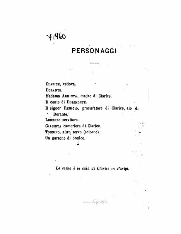 1872 : Le false confidenze