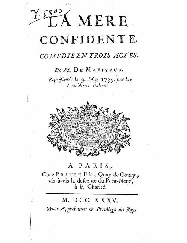 1735 : La mère confidente