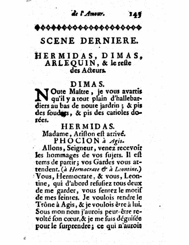 1732 : Le triomphe de l’amour