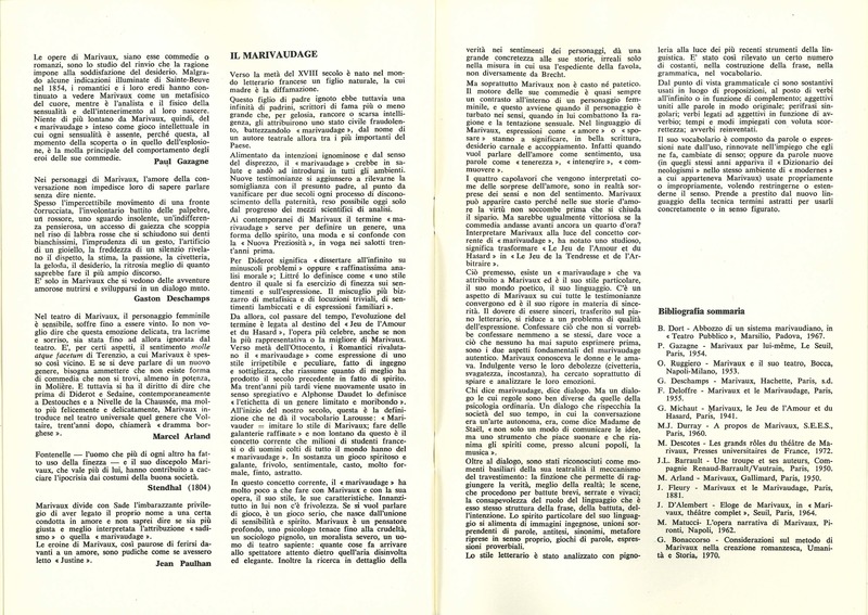 1978 : La doppia incostanza (Andrée Ruth Shammah) programme (reprise?)