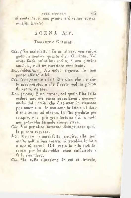 1829 : Le false confidenze [Salvatore Fabbrichesi, 1816]