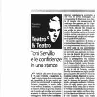1998 : Le false confidenze (Toni Servillo), Revue de presse (Reprise 2005-2007)