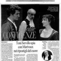 1998 : Le false confidenze (Toni Servillo), Revue de presse (Reprise 2005-2007)