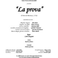 2003 : La prova, Programme