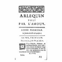 1723 : Arlequin poli par l’amour