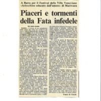 1988 : Arlecchino educato dall’amore (Marco Bernardi) revue de presse